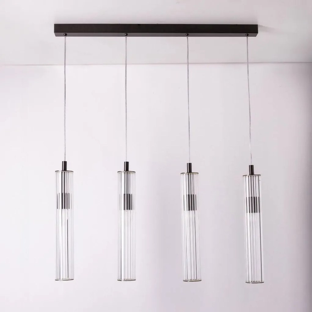 Lustra cu 4 pendule design modern ARIA titan periat