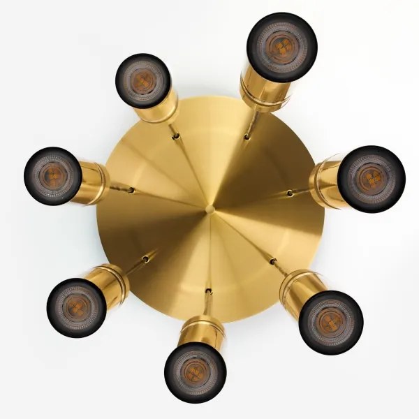 Lustră pe cablu Jupiter 2021 ALAS 7xGU10/10W/230V auriu