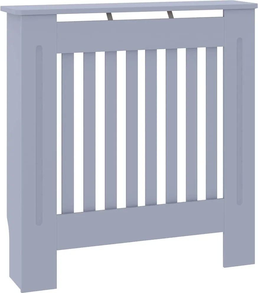 vidaXL Capac pentru radiator Gri 78 x 19 x 81,5cm Lemn compozit