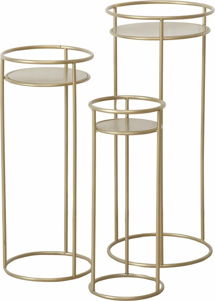 Set suporturi de flori metalice RICKY, 3 buc. 50-70 cm