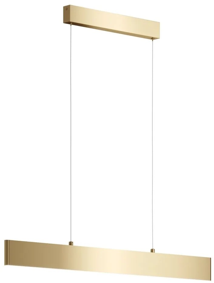 Lustra LED design tehnic Step auriu, 91cm