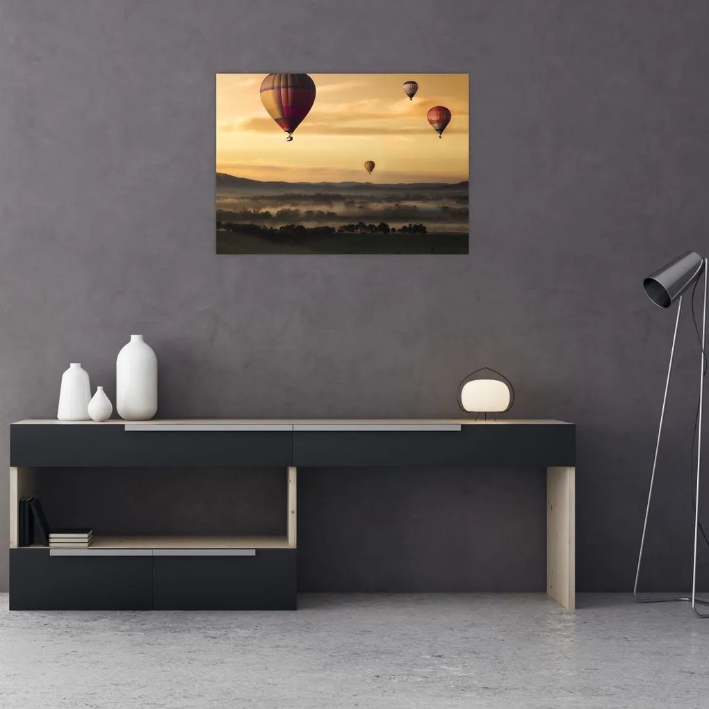 Tablou cu baloane zburând (70x50 cm)