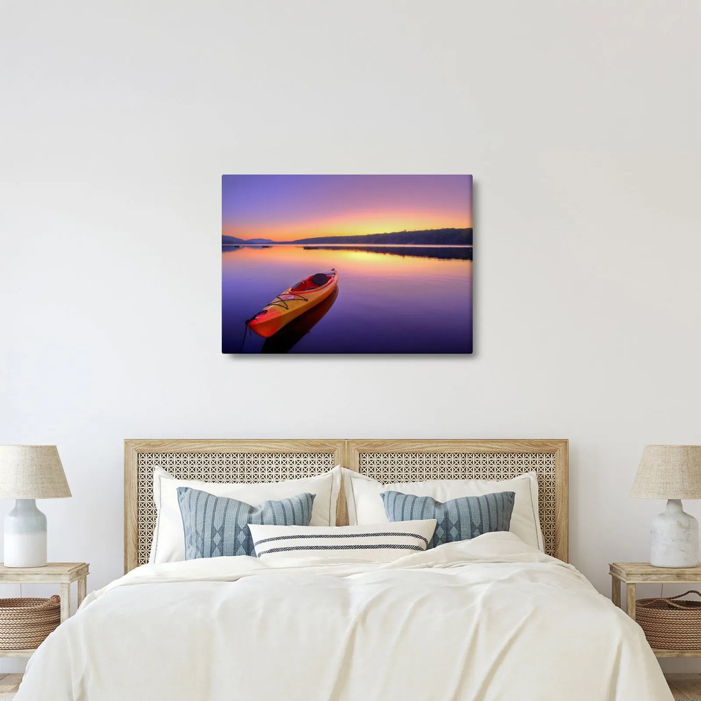 Tablou - Kayak pe lac (70x50 cm)