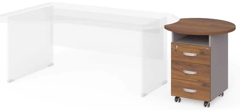Sertare Manager 70 x 64 cm, nuca warmia / gri