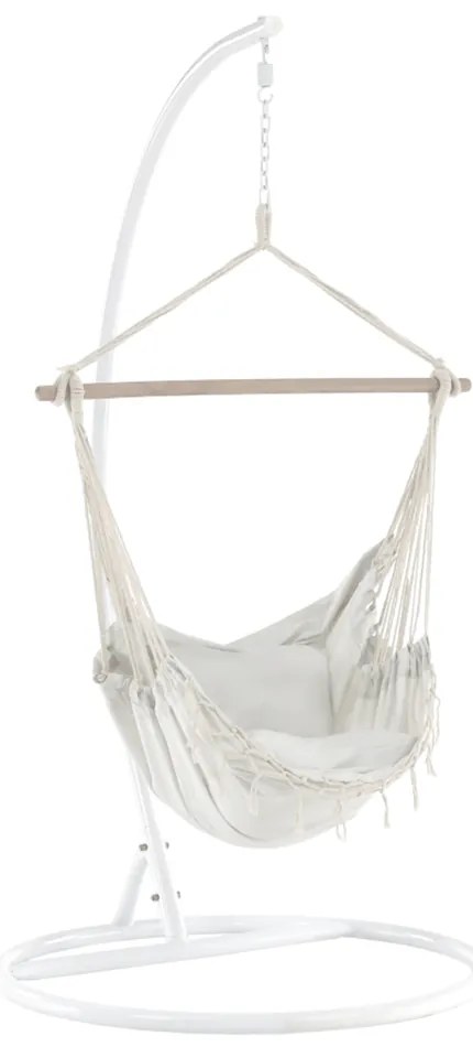 Fotoliu balansoar suspendabil, crem, OFRAME