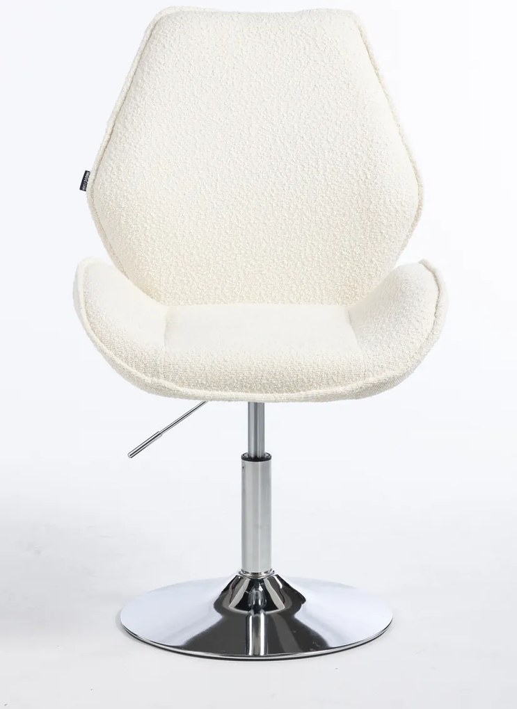 HR350N Scaun Boucle din Catifea Bază Cromata