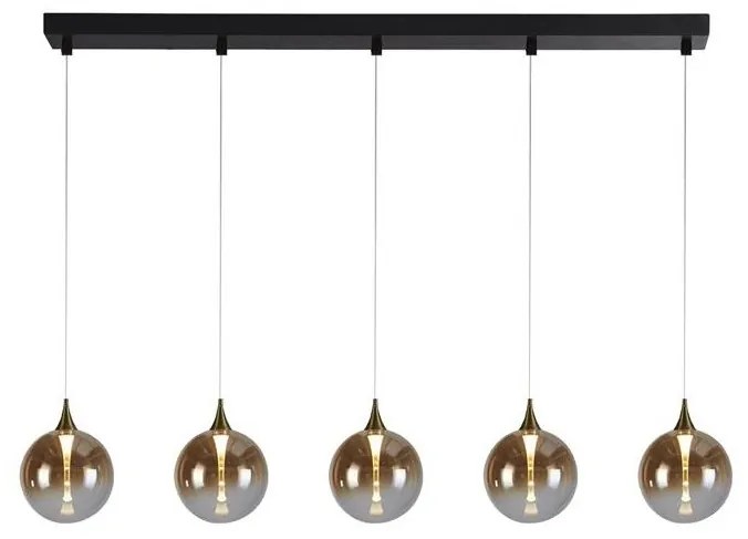 Lustra cu 5 pendule LED design modern minimalist Alchemy