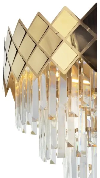 Lustră pe tijă CARISMA 9xE14/40W/230V auriu