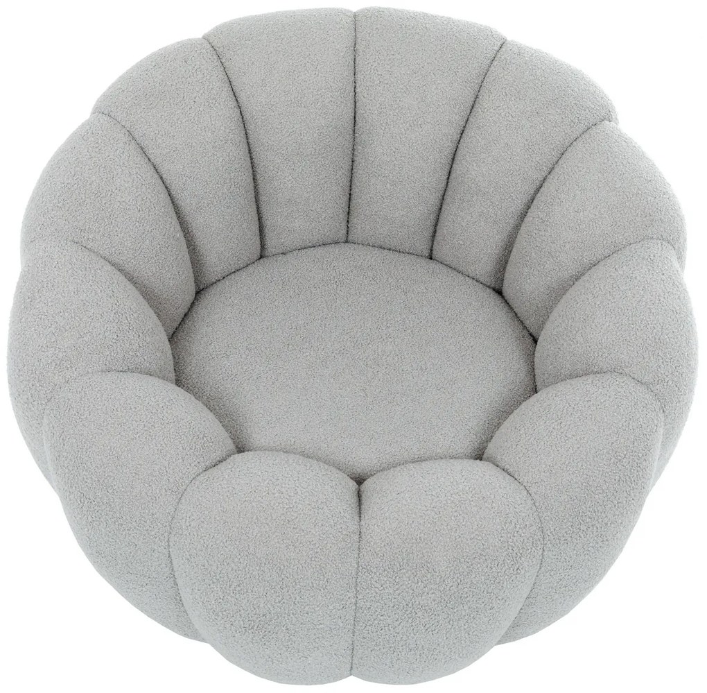 Scaun pivotant Bouclé GREY2, gri