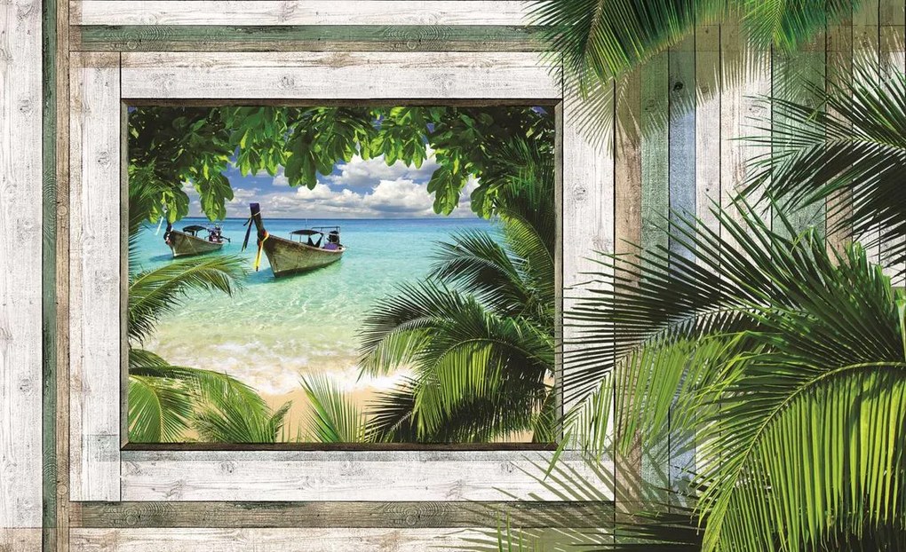 Fototapet - Plajă, mare, nisip (152,5x104 cm)