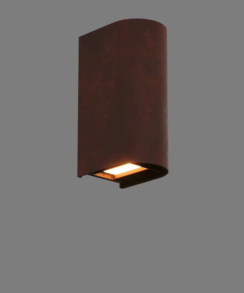 Aplica LED iluminat exterior IP65 Badia corten