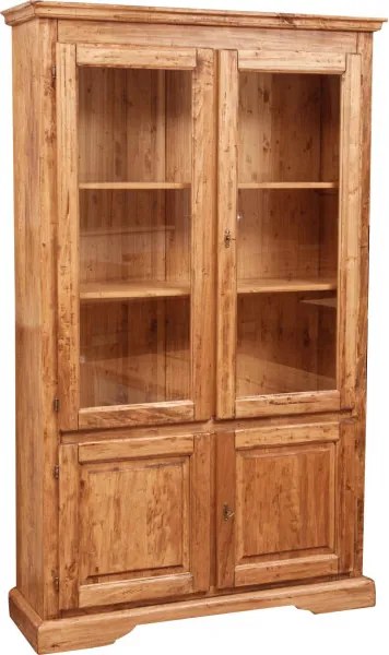 Vitrina L120 37 H197 cm, lemn masiv