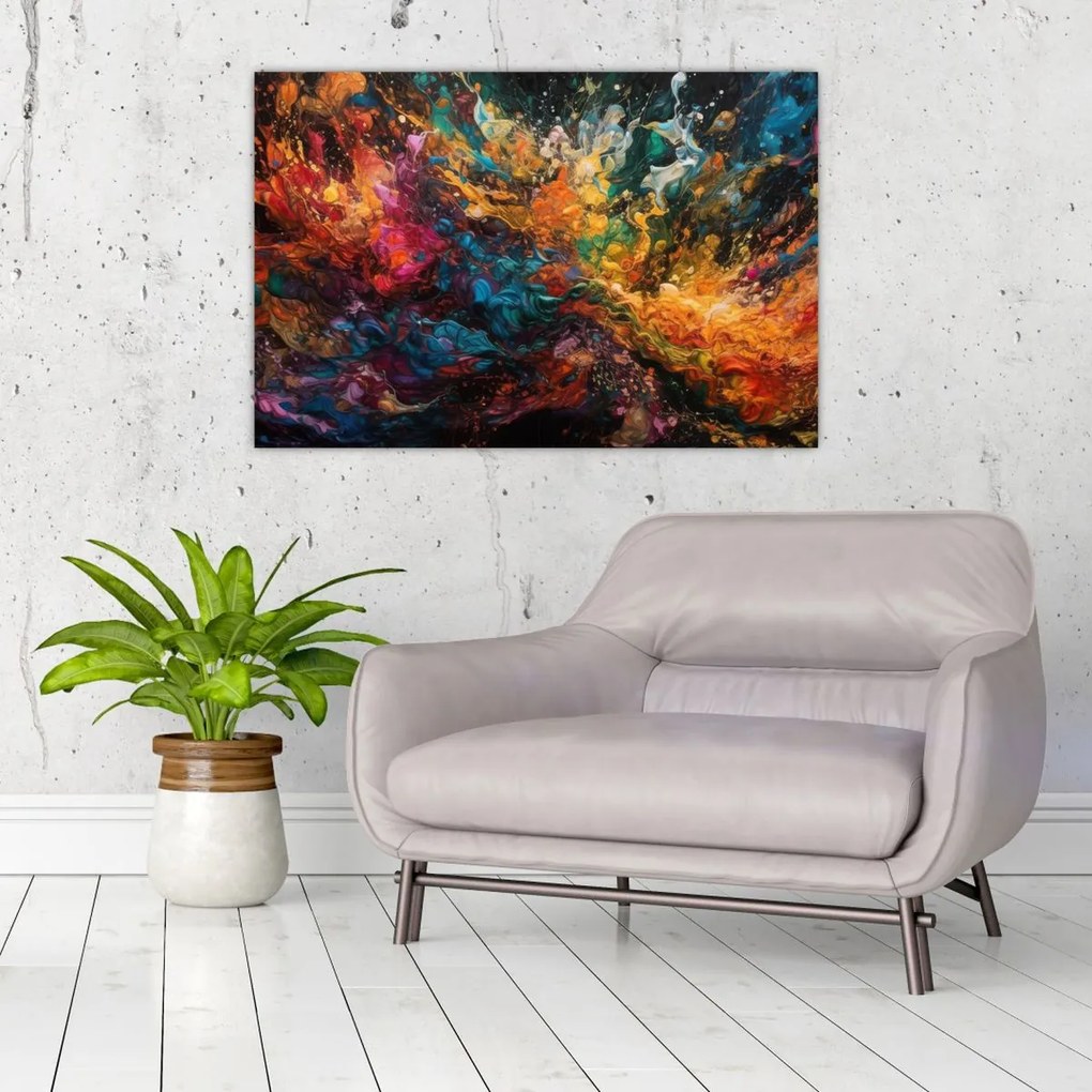 Tablou - Abstracția culorilor II. (90x60 cm)