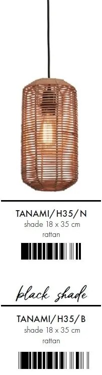 Lustra/Pendul eco din ratan Tanami tube L, nat