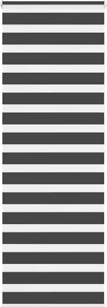 vidaXL Jaluzea tip zebra neagră lățime țesătură 70,9 cm poliester
