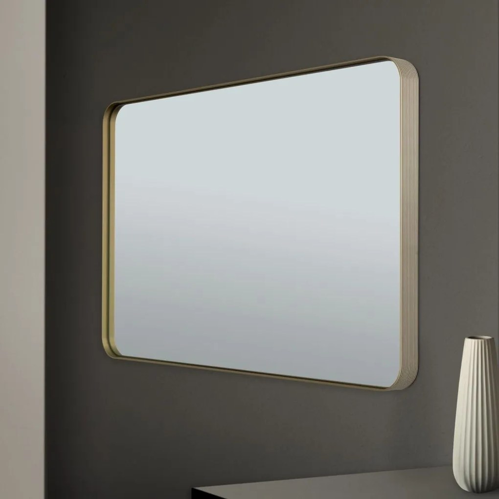 Oglinda decorativa design modern CARLO auriu 61x90cm