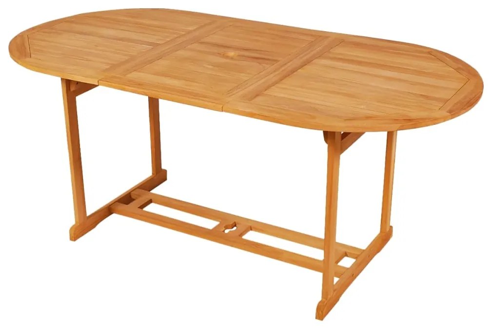 3059556 vidaXL Set mobilier de grădină cu perne gri, 9 piese, lemn masiv tec