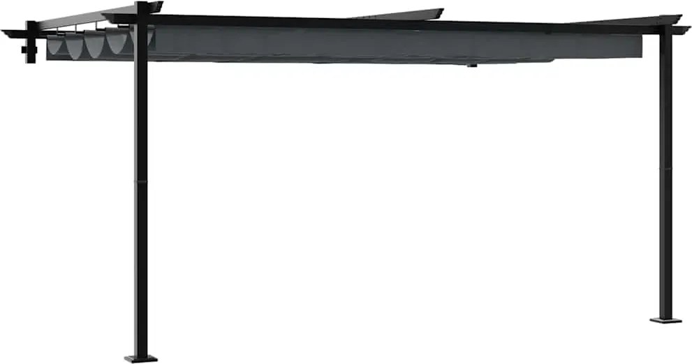 vidaXL Foișor Antracit 400 x 300 x 200 cm Poliester