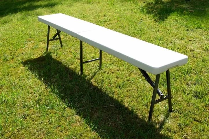 Bancă pliabilă, 183 cm, 2 buc