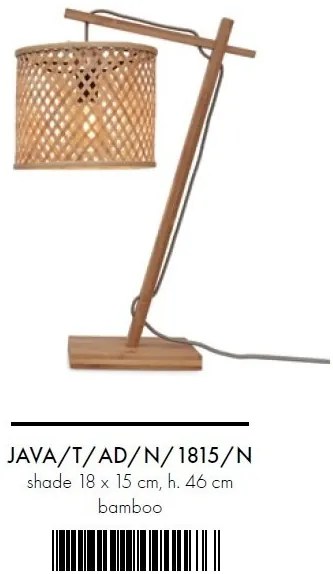 Veioza eco din bambus Java slanted nat/1815, nat