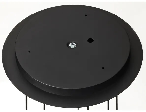 Lustră pe cablu Jupiter 2018 ALAS 7xGU10/10W/230V negru/auriu