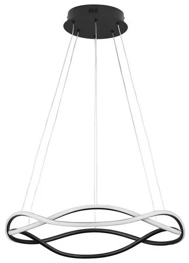 Lustra LED suspendata design modern JINAL Black 60cm