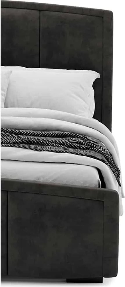 Pat Misha Tapitat cu Saltea 120/140/160/180x200cm - 120x200