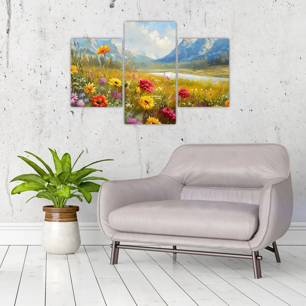 Tablou - Peisaj pictat (90x60 cm)