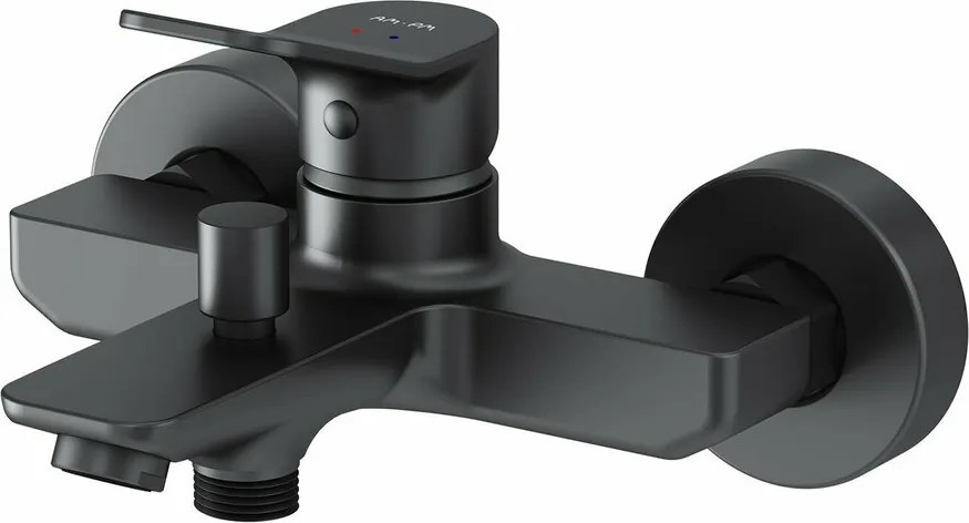 Baterie cada-dus AM.PM X-Joy monocomanda finisaj negru mat