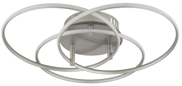 Plafoniera LED rotativa orientabila metal nichel KOMBOS