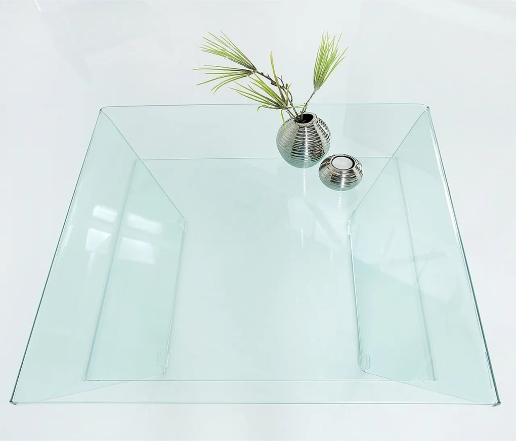 Masuta din sticla Fantome Trapez 70cm