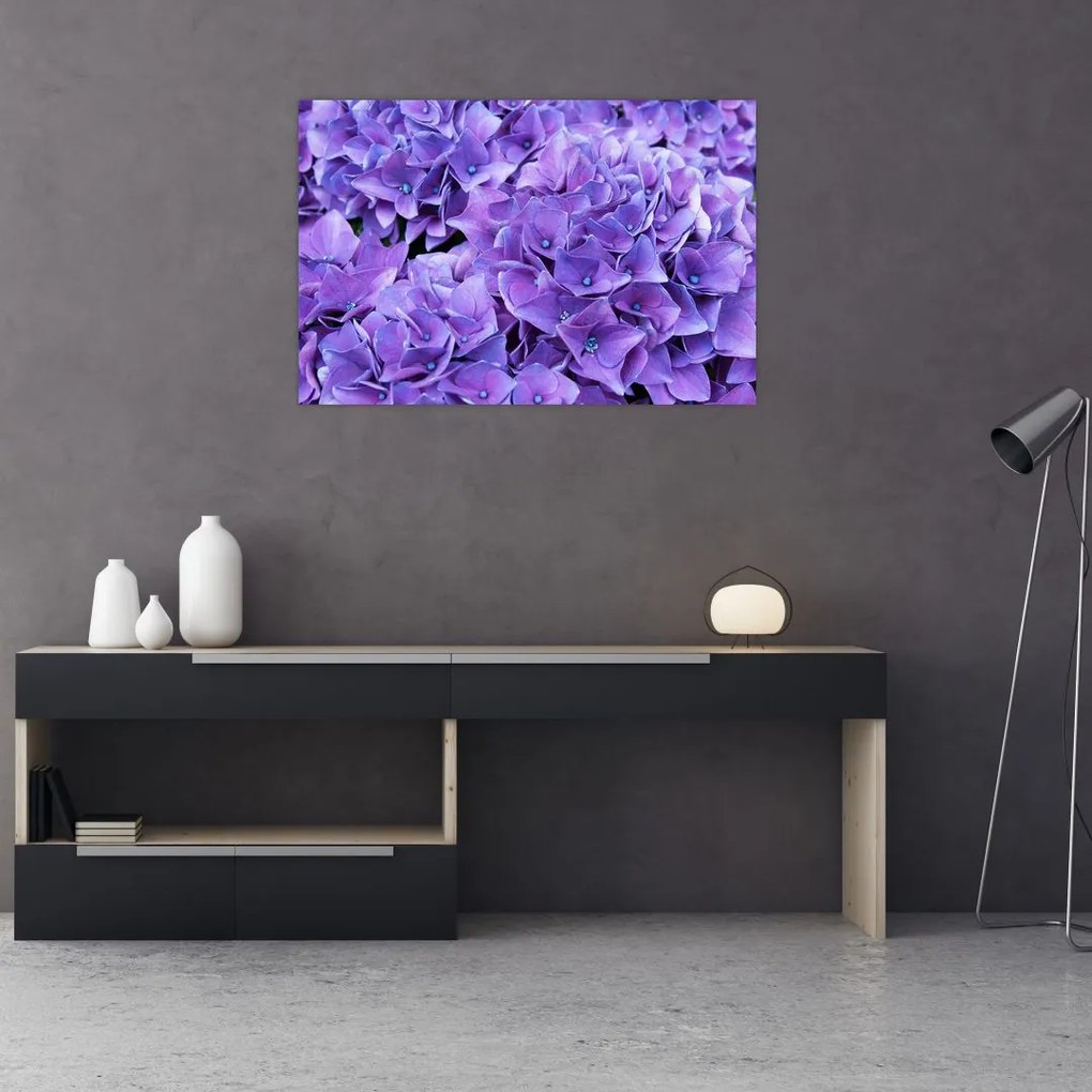 Tablou cu flori violete (90x60 cm)