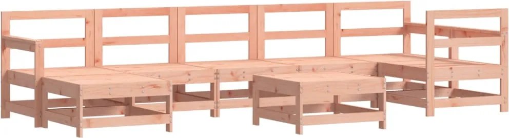 vidaXL Set mobilier relaxare grădină, 8 piese, lemn masiv Douglas