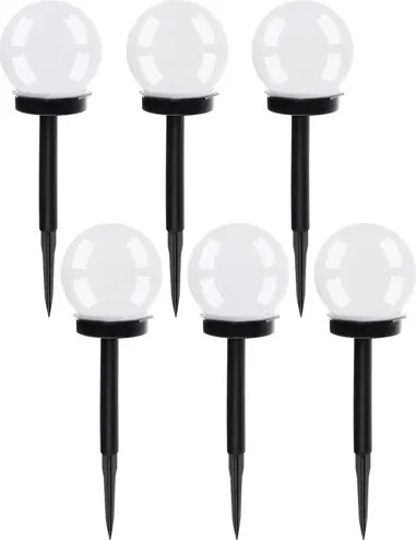 Set de lămpi solare de grădină - globuri - 6 buc.