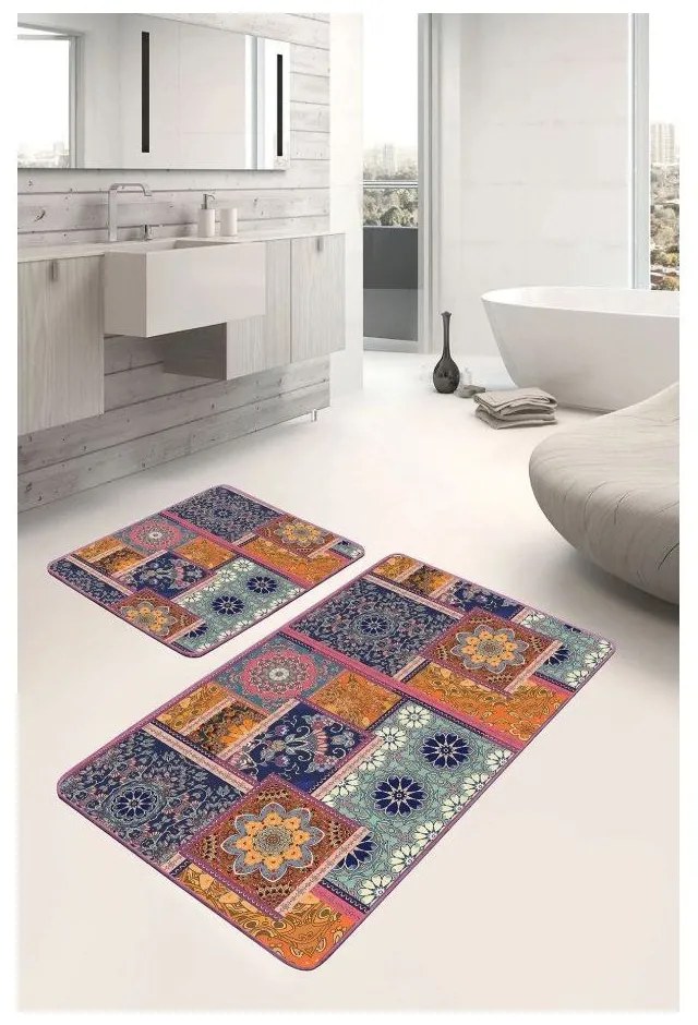 Covorașe de baie 2 buc. din catifea 60x100 cm – Mila Home