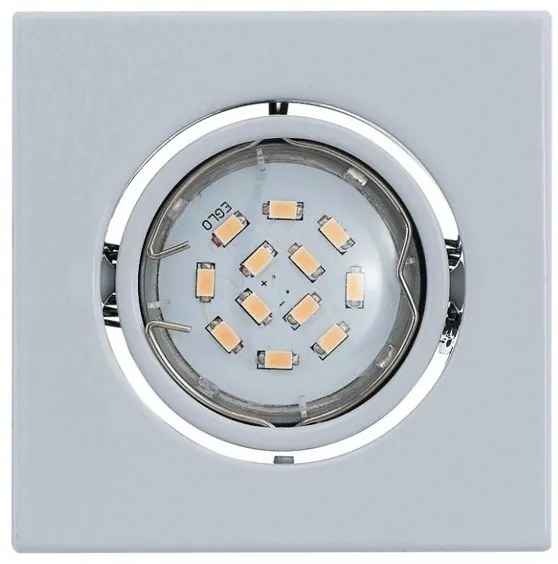 Set 3 spoturi, incastrabil pt. tavan fals, directionabil, dim. 9,5x9,5cm, LED Igoa 93245 EL