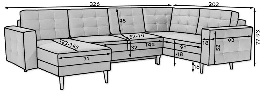 Coltar extensibil Asgard U Matvelvet 68