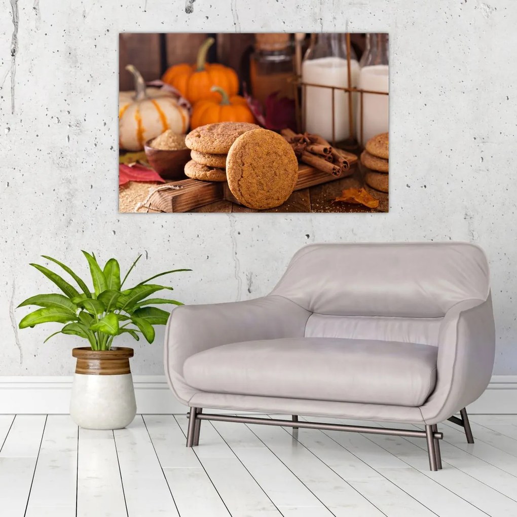 Tablou - Biscuiți de toamnă (90x60 cm)