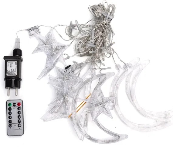 Aigostar - Instalație luminoasă LED RGBY de Crăciun pentru exterior 120xLED/6W/230V/8 funcții 3x0,6m IP44 + telecomandă