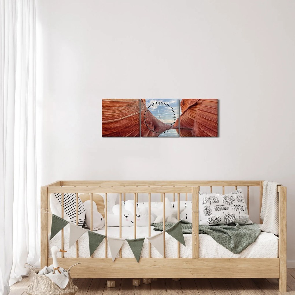 Tablou - Vermilion Cliffs Arizona (cu ceas) (90x30 cm)