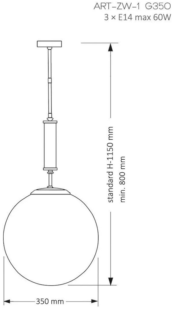 Pendul, Lustra moderna realizata manual Artu Glass