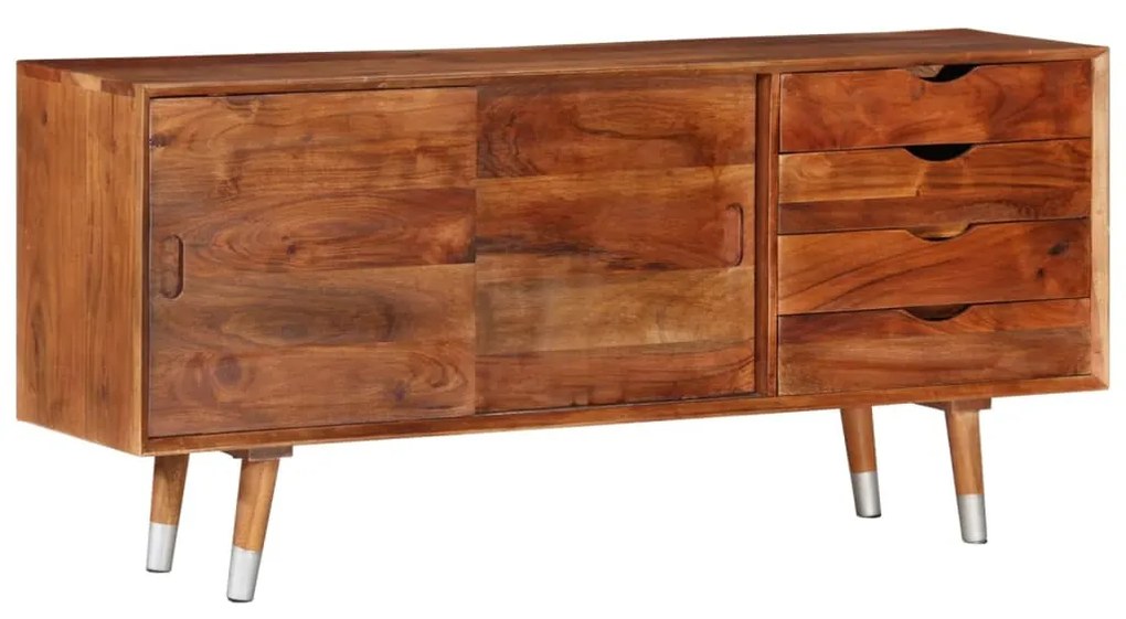 340303 vidaXL Comodă TV, 118x30x55 cm, lemn masiv de acacia