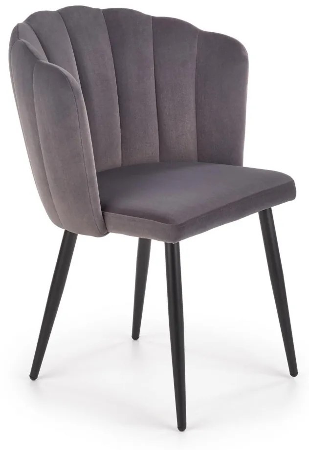 Scaun K386 velvet gri