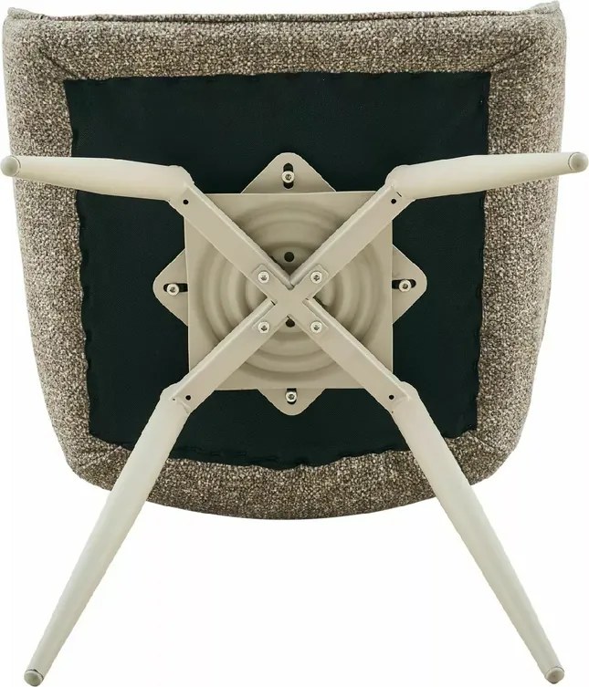 Scaun rotativ de dining MORIX, bej inchis/casmir