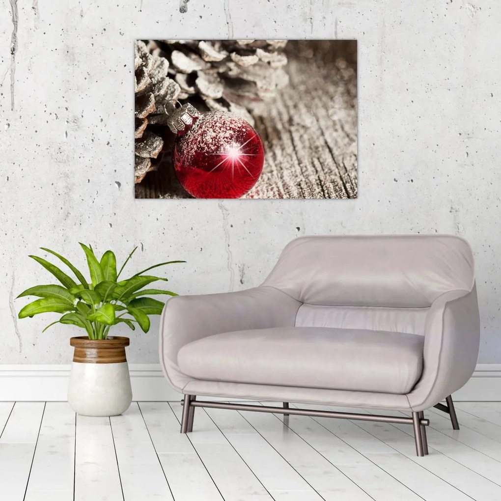 Tablou - Decorațiuni de Crăciun (70x50 cm)