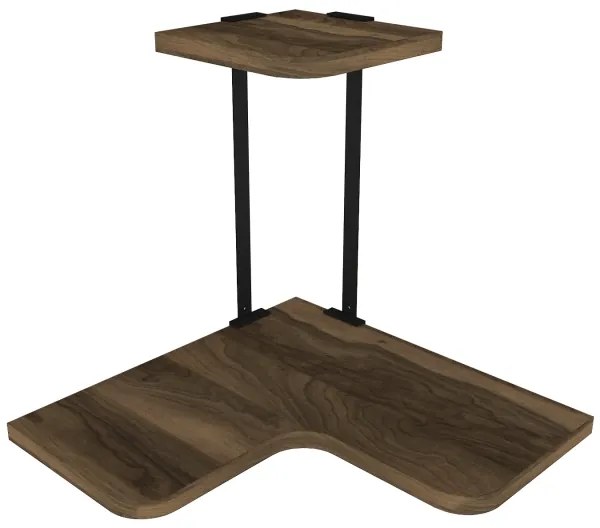 Etajeră de colț AGORA 33,8x38,5 cm maro