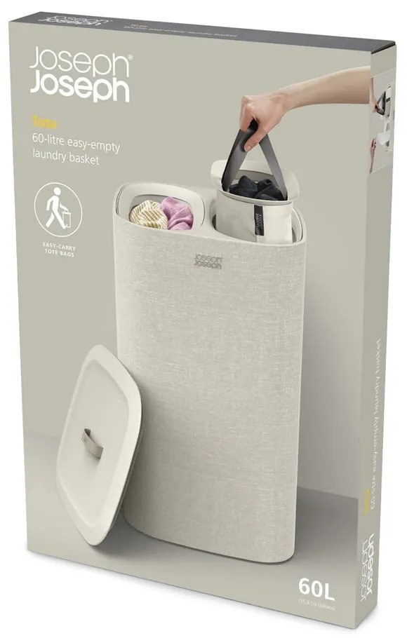 Coș de rufe din material textil 60 l Tota – Joseph Joseph