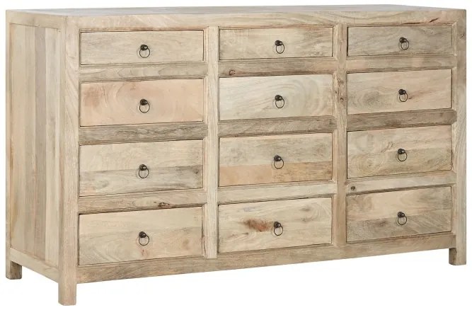 Comoda din lemn de mango, natur, Redwood