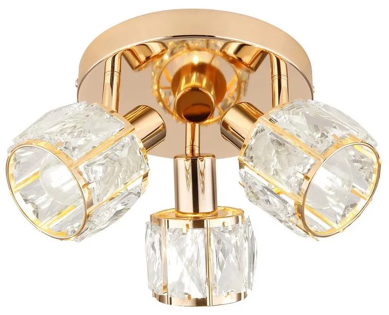 Spot DUBAI 3xE14/40W/230V d. 36 cm roz-auriu