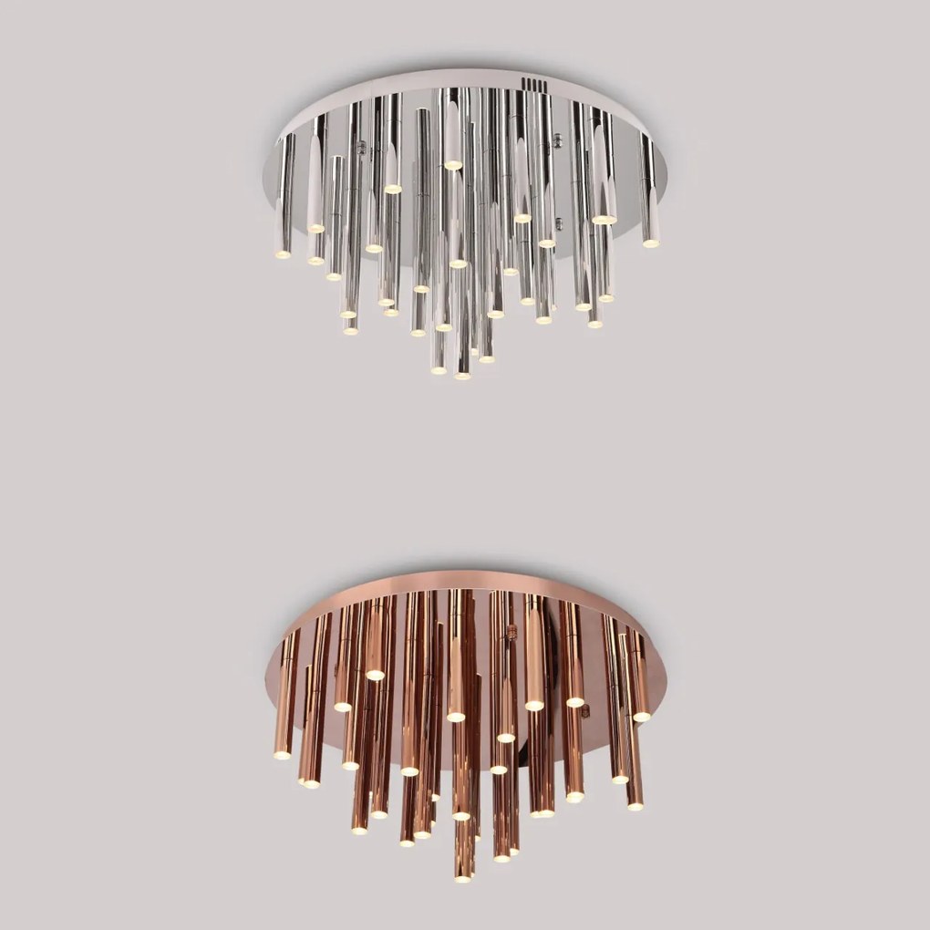 Plafoniera LED dimabila design Premium Class Quality ORGANIC crom